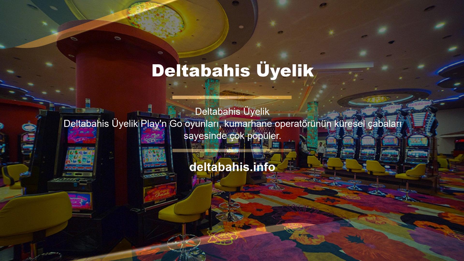 Ayrıca sitenin birçok üyesi oyuncular için casino oyunları bölümünden Play'n Go firmasının oyunlarına kolaylıkla ulaşabilmektedir